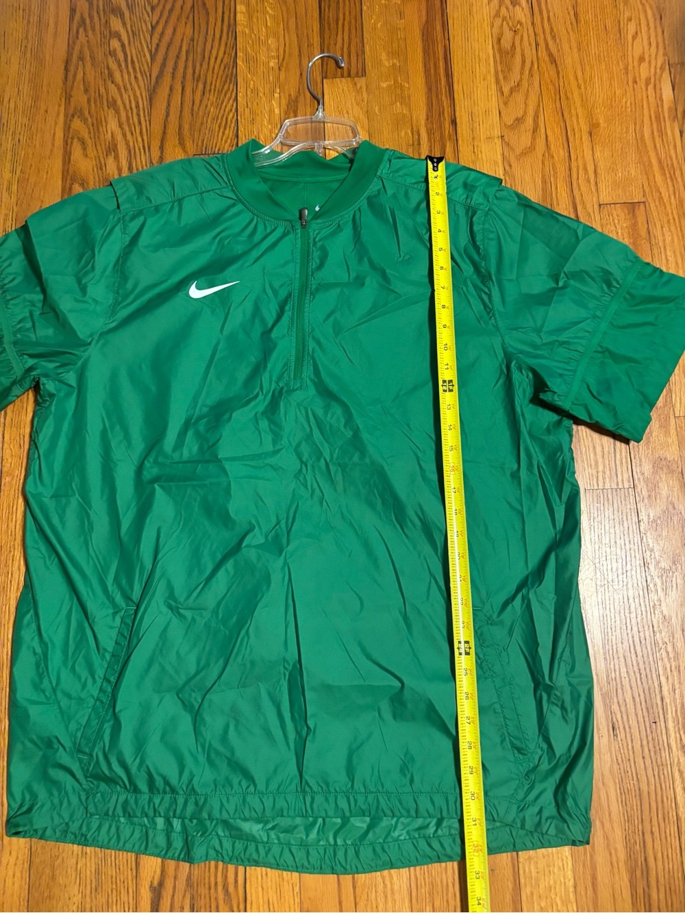 Nike Bright Green Half-Zip Athletic Jacket - Picture 7 of 9